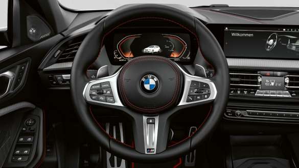 M Lederlenkrad mit Kontrastnaht BMW 1er 128ti F40 M Lederlenkrad mit Kontrastnaht