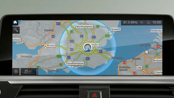 Plug-in-Hybrid BMW 3er Touring 2021 G21 Navigationssystem Plug-in-Hybrid BMW 3er Touring 2021 G21 Navigationssystem Nahaufnahme