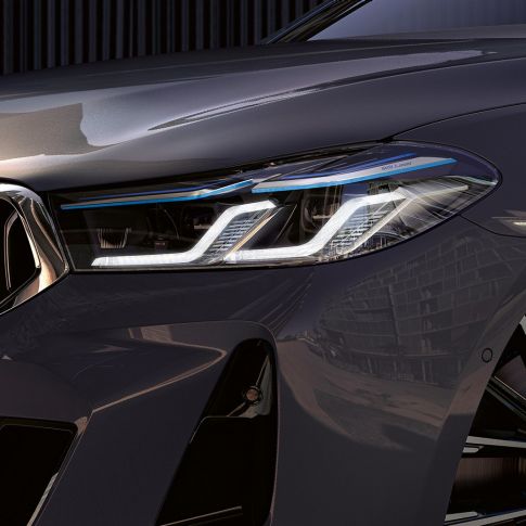 BMW Laserlicht BMW 6er Gran Turismo G32 2020 BMW Laserlicht BMW 6er Gran Turismo 640i xDrive G32 2020 Berninagrau Nahaufnahme Front