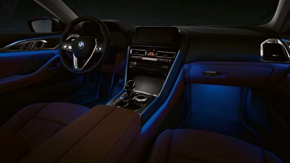 Ambientes Licht G15. BMW 8er Coupé, Cockpit, Ambientes Licht G15.