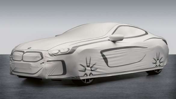 BMW Car Cover Zubehör BMW 8er Coupé G15 LCI Facelift 2022 BMW Car Cover Zubehör BMW 8er Coupé G15 LCI Facelift 2022