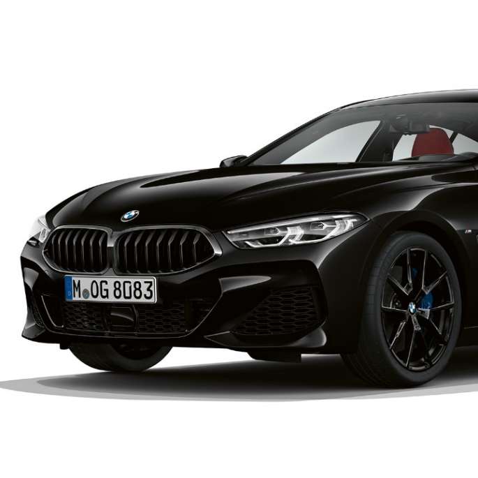 M Sportpaket Dreiviertel-Frontaufnahme BMW 8er Gran Coupé, M Sportpaket Dreiviertel-Frontaufnahme