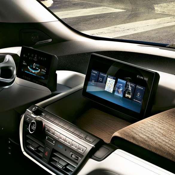 BMW i3 2018 Innenraum I01 BMW i3 I01 2018 Innenraum Control Display
