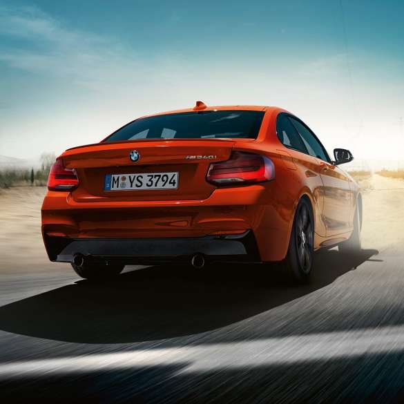 Fahrwerk BMW M240i Coupé Fahrwerk BMW M240i Coupé F22 2017 Sunset Orange metallic