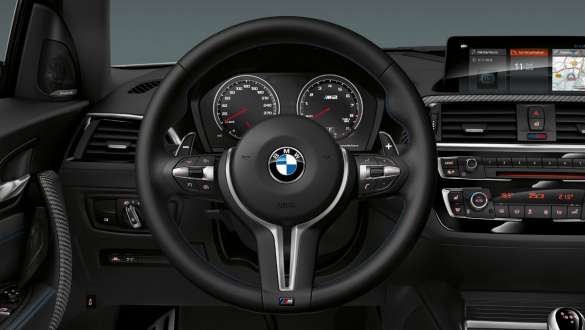 M Lederlenkrad BMW M2 Competition F87 M Lederlenkrad BMW M2 Competition F87 2018 Hockenheim Silber metallic Innenraum
