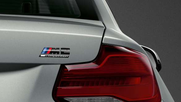 M2 Competition Badge BMW M2 Competition F87 M2 Competition Badge BMW M2 Competition F87 2018 Hockenheim Silber metallic Nahaufnahme