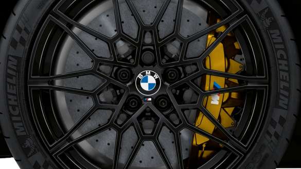 M Carbon-Keramik-Bremse BMW M3 Limousine G80 2020 BMW M3 Limousine G80 2020 M Carbon-Keramik-Bremse Nahaufnahme
