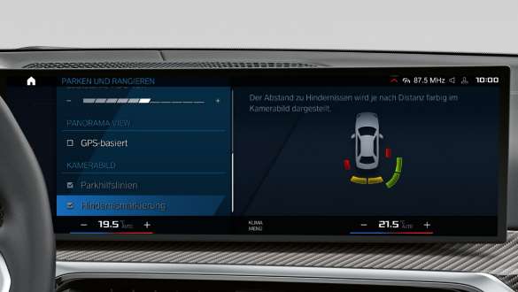 Parking Assistant Plus BMW 3er Limousine M Automobile G80 G20 BMW 3er Limousine M Automobile G80 G20 Parking Assistant Plus Control Display Innenraum