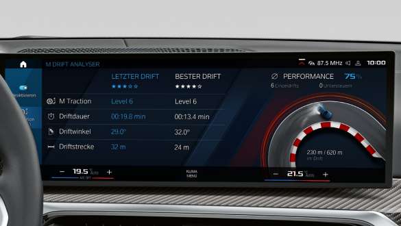 M Drive Professional BMW M3 Limousine G80 2020 BMW M3 Limousine G80 2020 M Drive Professional Control Display Innenraum