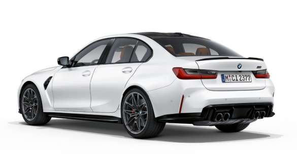 Heckdesign BMW M3 Competition Limousine Frozen Brilliant White metallic G80 2020 BMW M3 Competition Limousine G80 2020 Frozen Brilliant White metallic Heckdesign Heckansicht