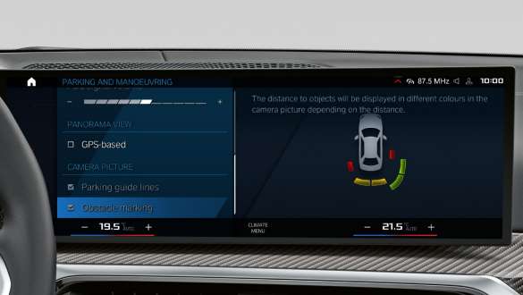 Parking Assistant Plus BMW 3er Limousine M Automobile G80 G20 BMW 3er Limousine M Automobile G80 G20 Parking Assistant Plus Control Display Innenraum