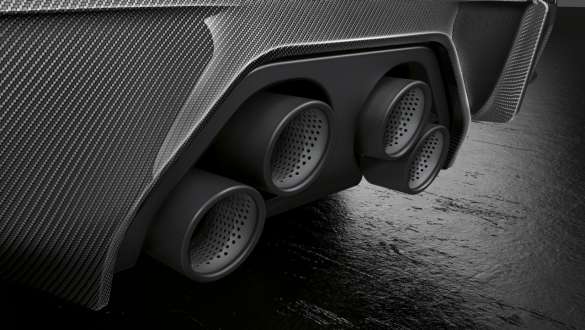 BMW M4 Coupé G82 2020 M Performance Schalldämpfersystem Titan Nahaufnahme M Performance Schalldämpfersystem Titan BMW M4 Coupé G82 2020