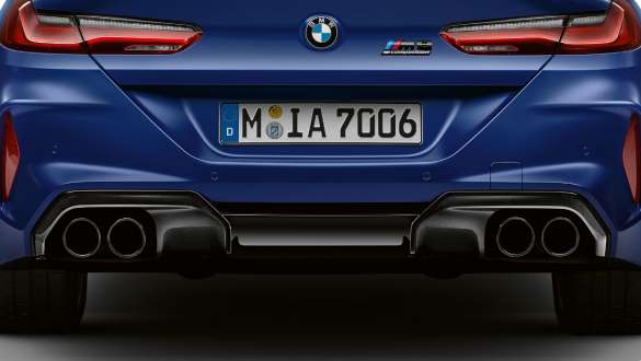 M Sportabgasanlage. BMW M8 Competition Coupé mit M Sportabgasanlage.