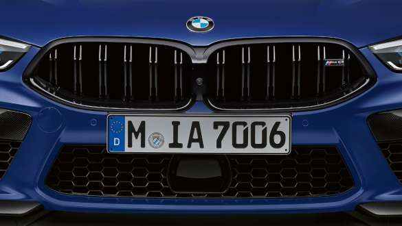 M spezifisches Frontziergitter. BMW M8 Competition Coupé mit M spezifischem Frontziergitter.