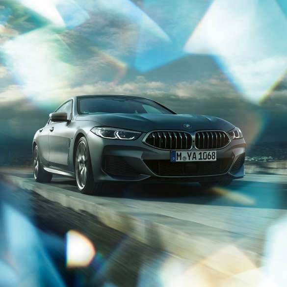 BMW M850i xDrive Gran Coupé Dreiviertel-Frontansicht G16 BMW M850i xDrive Gran Coupé G16 2019 BMW Individual Frozen Bluestone metallic Dreiviertel-Frontansicht