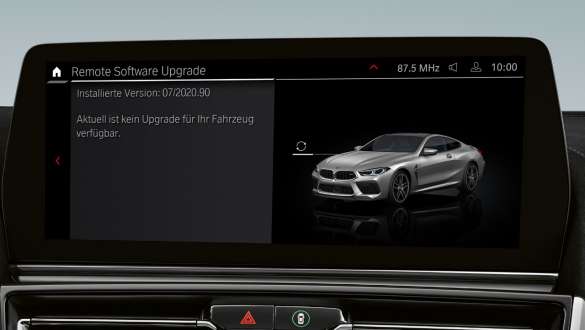 Remote Software Upgrade BMW 8er Gran Coupé M Automobile F93 LCI Facelift 2022 BMW 8er Gran Coupé M Automobile F93 LCI Facelift 2022 Remote Software Upgrade Control Display