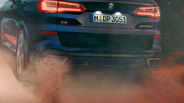 BMW X5 M50d mit BMW xDrive G05 BMW X5 M50d mit BMW xDrive G05 2018 SUV Heckansicht