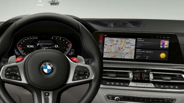 BMW X5 M Automobile mit BMW Live Cockpit Professional F95 G05 BMW Live Cockpit Professional BMW X5 M Automobile F95 2020 G05 2018 SUV Interieur