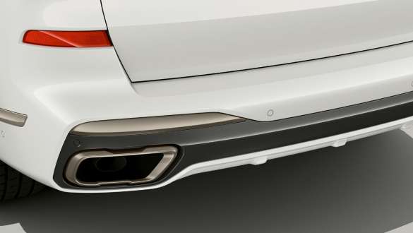 BMW X7 M Automobil mit M Sportabgasanlage BMW X7 M Automobil mit M Sportabgasanlage, G07, Heckansicht