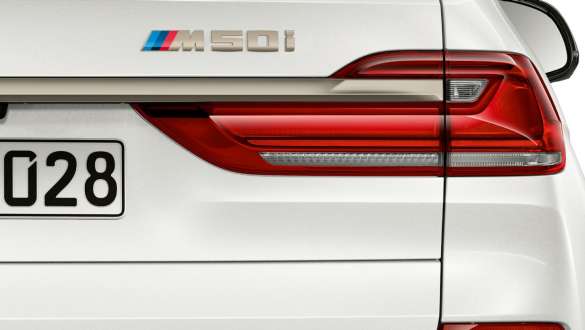 BMW X7 M50i Motor BMW X7 M50i Motor, G07, Modellkennzeichnung am Heck