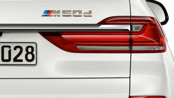 BMW X7 M50d Motor BMW X7 M50d Motor, G07, Modellkennzeichnung am Heck