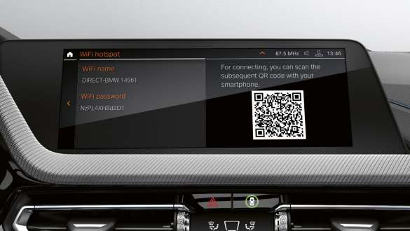 Point de connexion Wi-Fi. La BMW M135i xDrive avec point de connexion Wi-Fi.