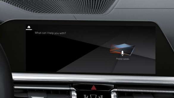 BMW Intelligent Personal Assistant, BMW Série 3 M G80 G20, intérieur BMW Série 3 Berline M G80 G20 Intelligent Personal Assistant Control Display, habitacle