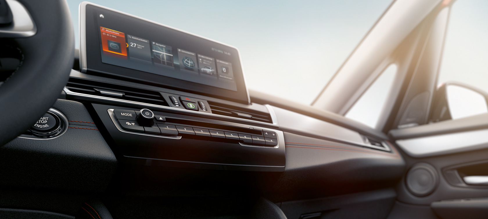 Control Display BMW 2er Active Tourer F45 Control Display BMW 2er Active Tourer F45 2018 Innenraum