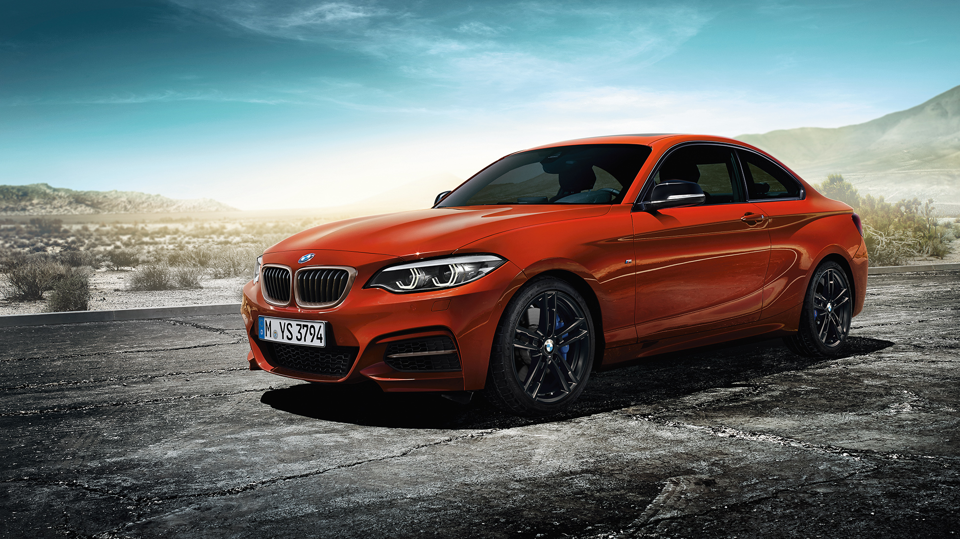 BMW 2er Coupé, Standaufnahme der Front BMW 2er Coupé, Standaufnahme der Front