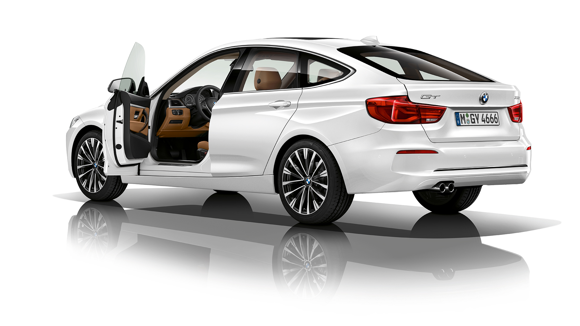 BMW Série 3 Gran Turismo, Modèle Luxury, vue de trois quarts de la poupe BMW Série 3 Gran Turismo, Modèle Luxury, vue de trois quarts de la poupe