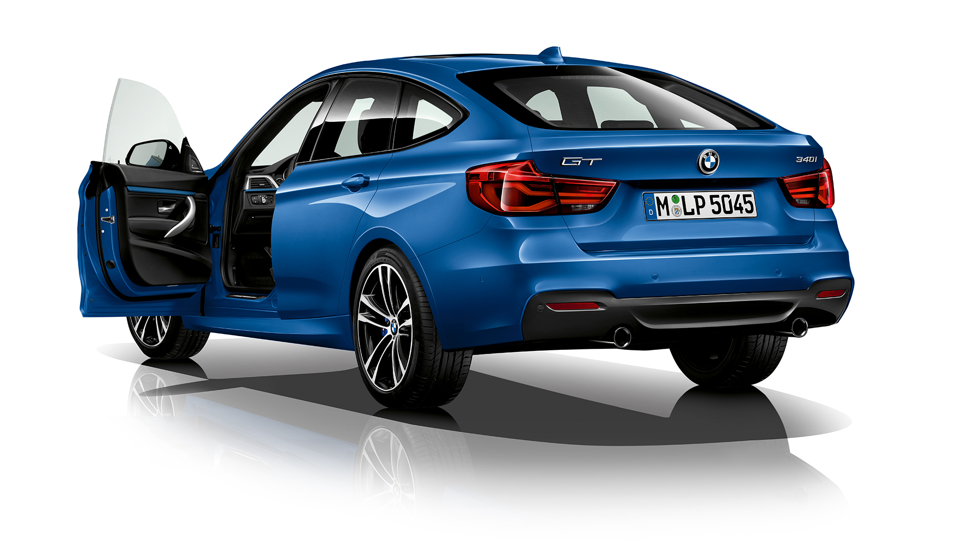 BMW Série 3 Gran Turismo, Modèle M Sport, vue de trois quarts de la poupe BMW Série 3 Gran Turismo, Modèle M Sport, vue de trois quarts de la poupe