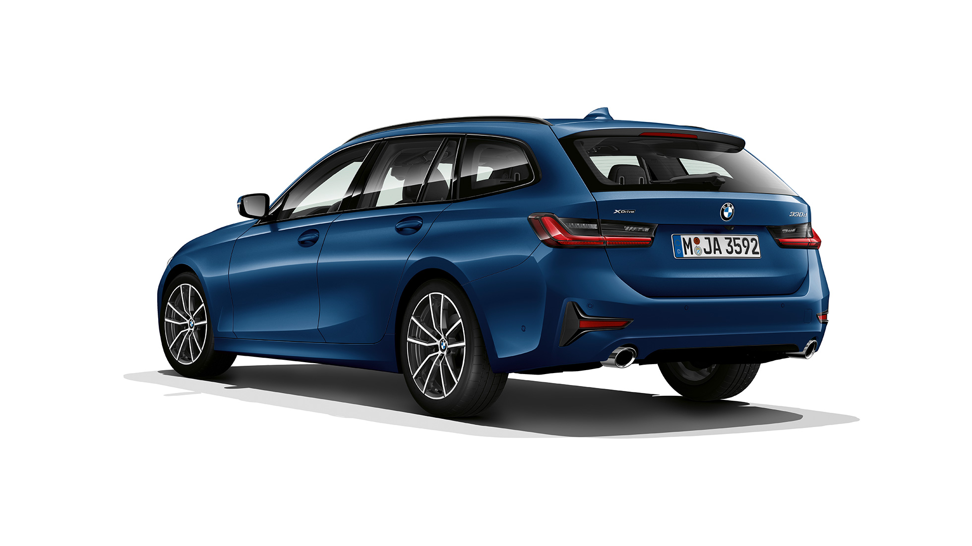Modell Sport Dreiviertel-Heckaufnahme G21 BMW 3er Touring, Modell Sport Dreiviertel-Heckaufnahme G21