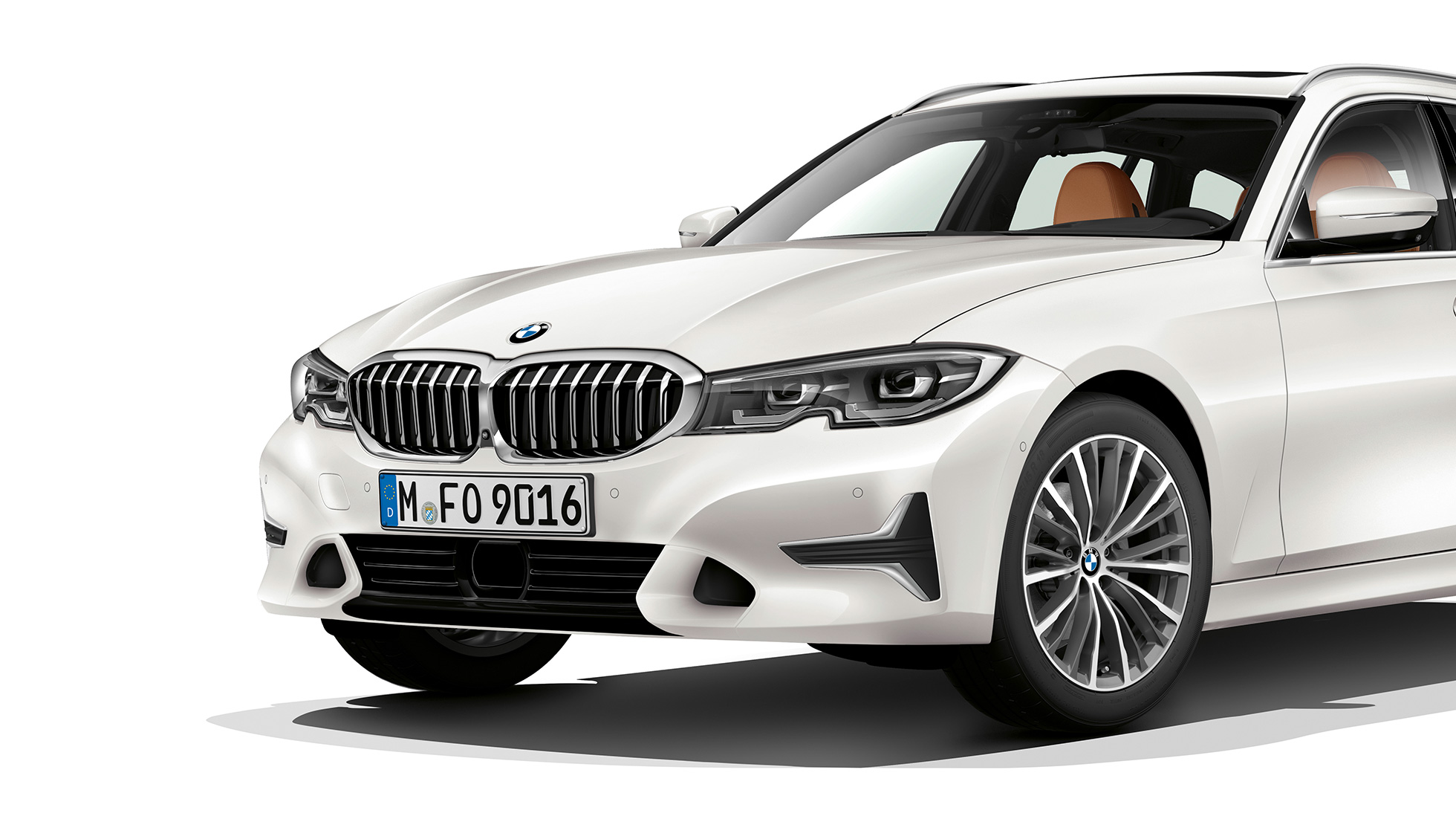 Modell Luxury Dreiviertel-Frontaufnahme G21 BMW 3er Touring, Modell Luxury Dreiviertel-Frontaufnahme G21