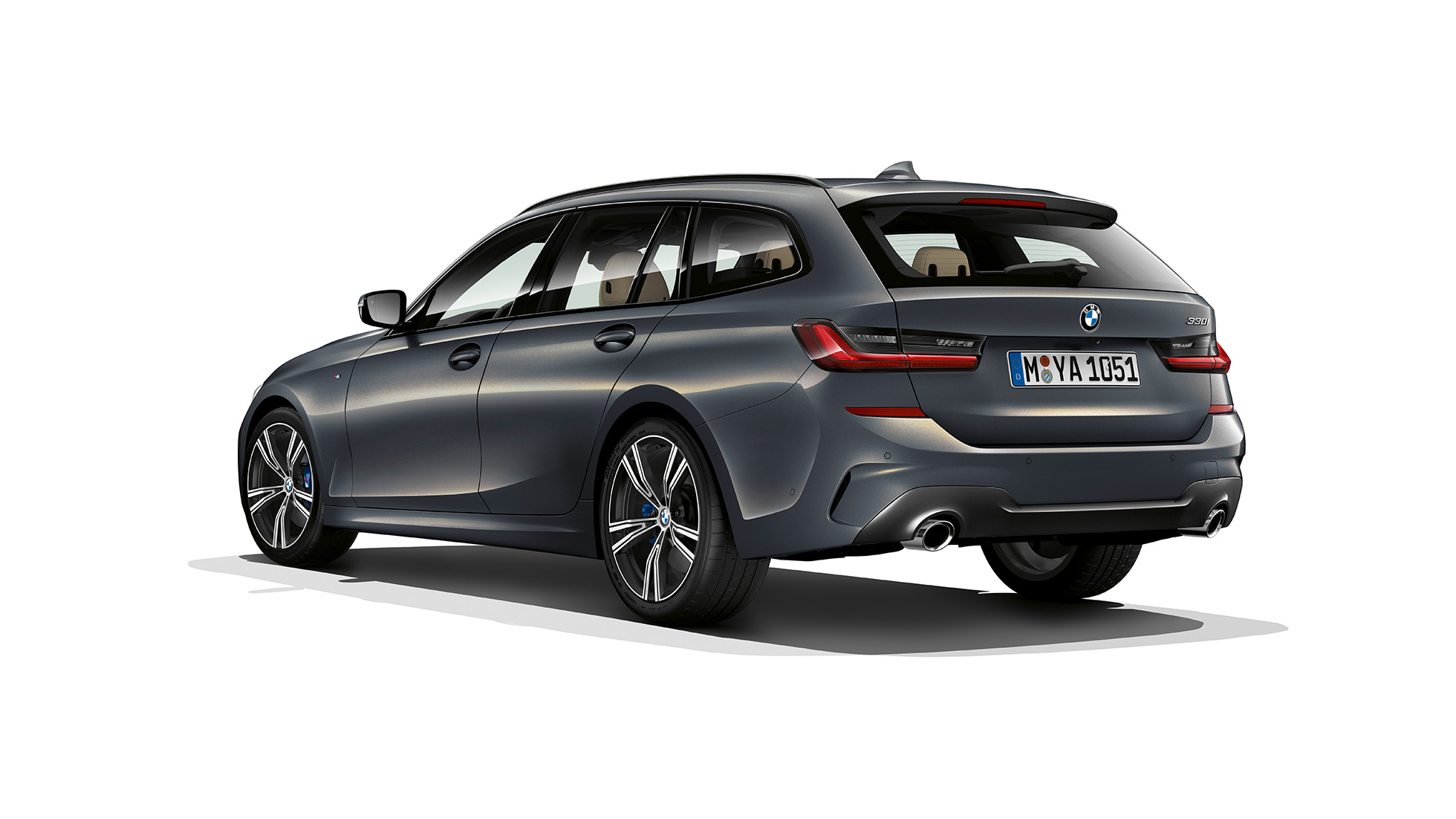 Modell M Sport Dreiviertel-Heckaufnahme G21 BMW 3er Touring, Modell M Sport Dreiviertel-Heckaufnahme G21