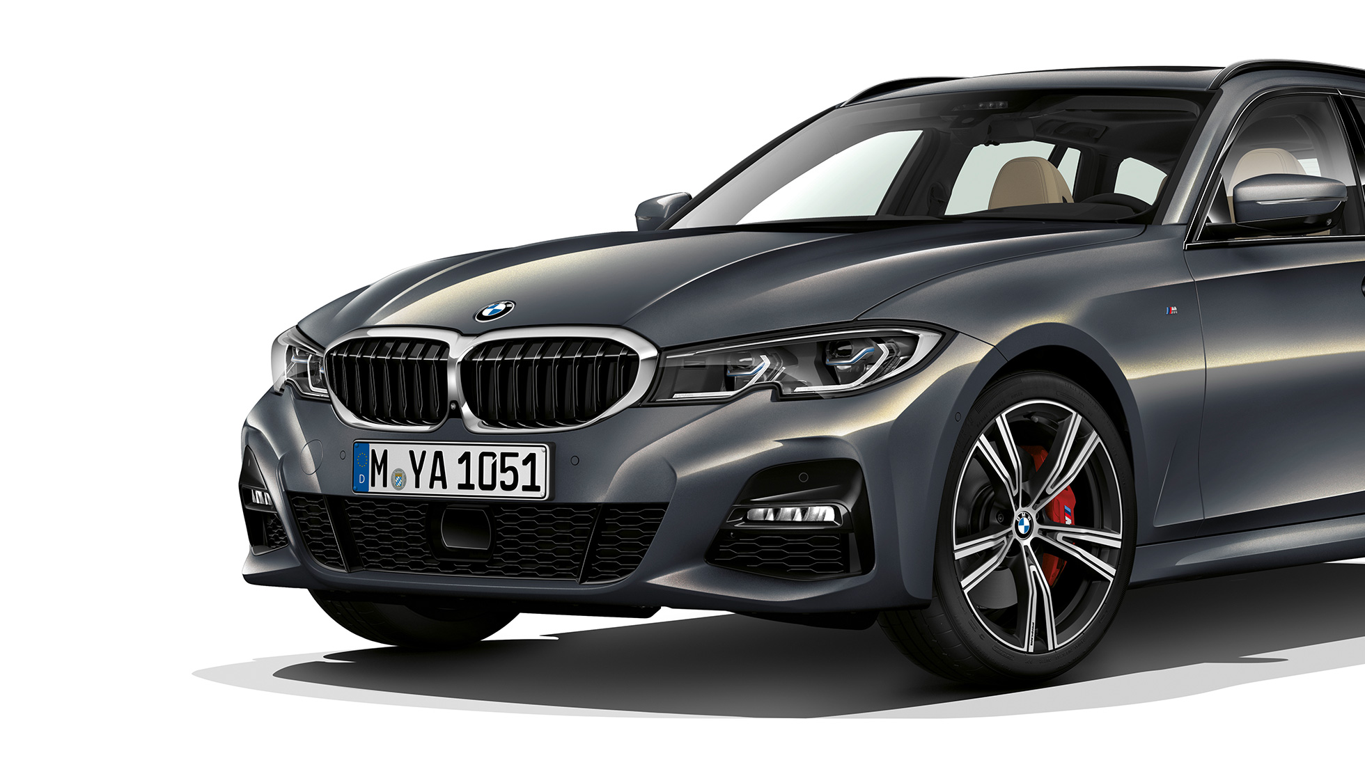 Modell M Sport Dreiviertel-Frontaufnahme G21 BMW 3er Touring, Modell M Sport Dreiviertel-Frontaufnahme G21