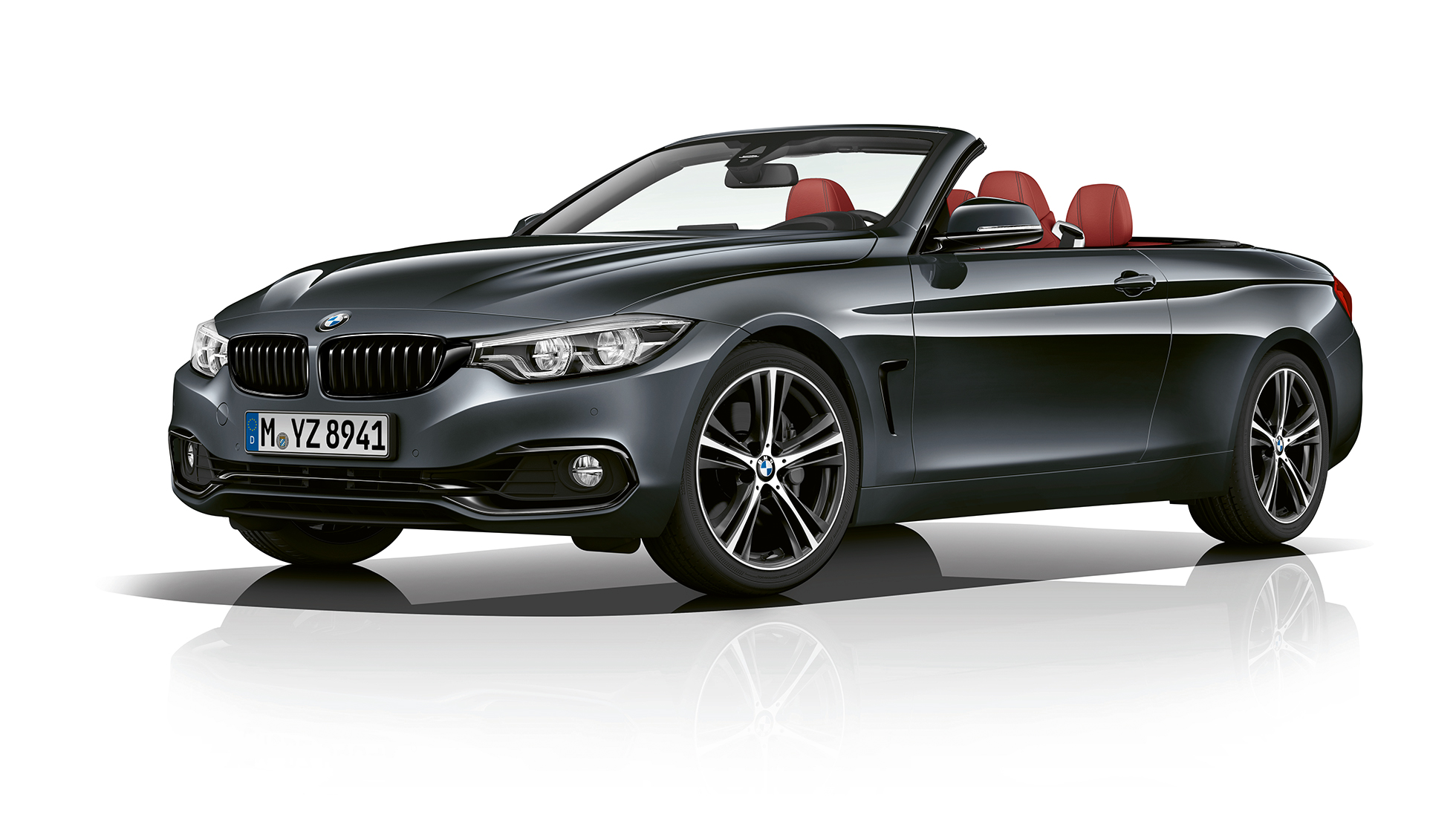 BMW 4er Cabrio, Modell Sport Dreiviertel Frontschuss BMW 4er Cabrio, Modell Sport Dreiviertel Frontschuss