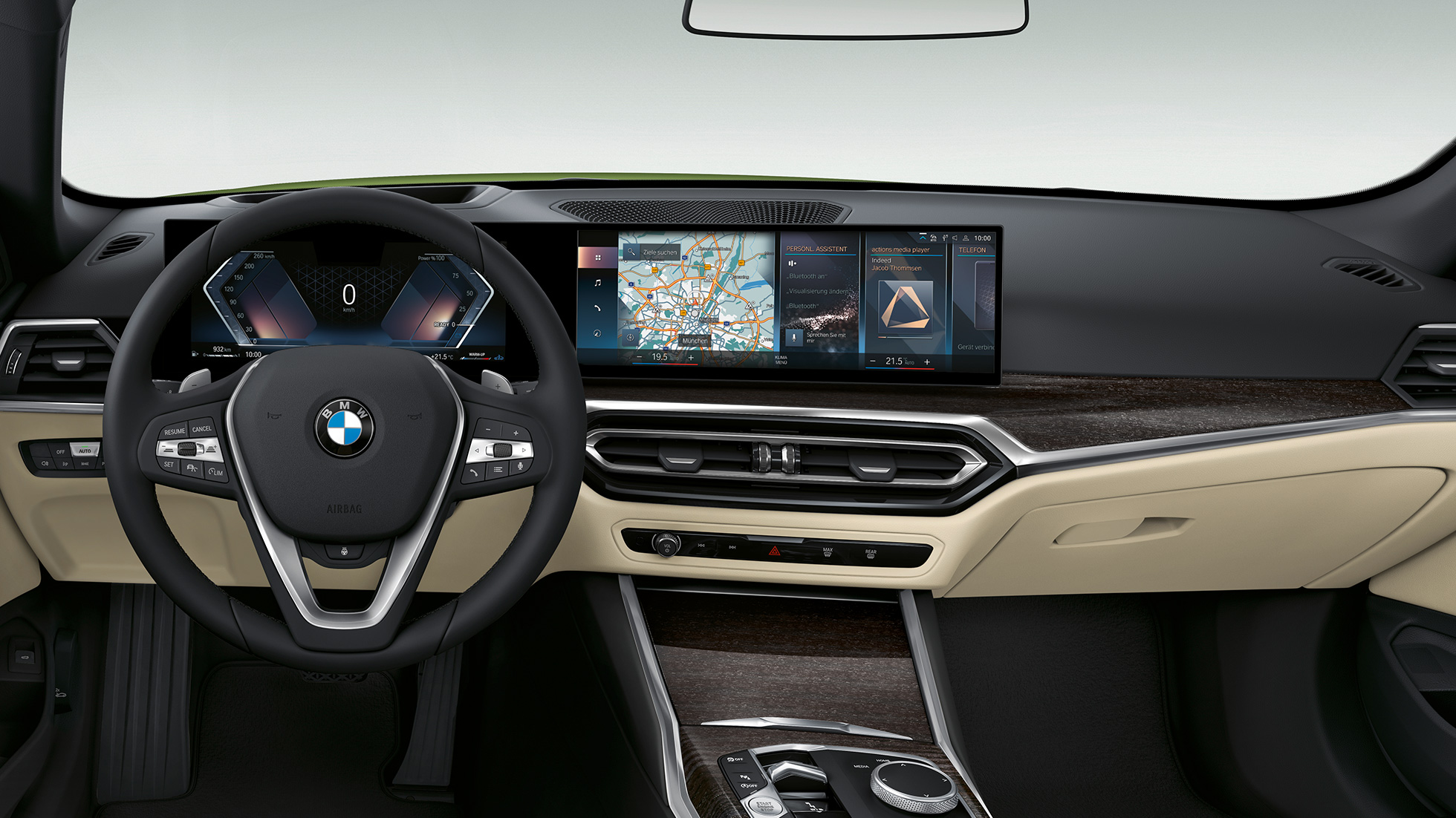 Habitacle de la BMW Série 4 Cabrio équipement de base G23 2020 Habitacle de la BMW Série 4 Cabrio G23 2020, poste de conduite