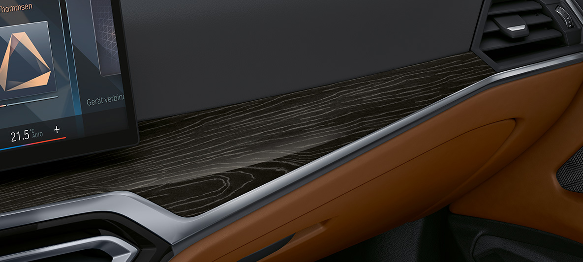 Inserts de décoration BMW Individual en bois noble Fineline Schwarz Silbereffekt à pores ouverts et incrustation en Perlglanz Chrom BMW Série 4 Cabrio 2020 G23 Individual, habitacle Inserts de décoration BMW Individual en bois noble Fineline Schwarz Silbereffekt à pores ouverts et incrustations en Perlglanz Chrom BMW Série 4 Cabrio Individual G23 2020 habitacle
