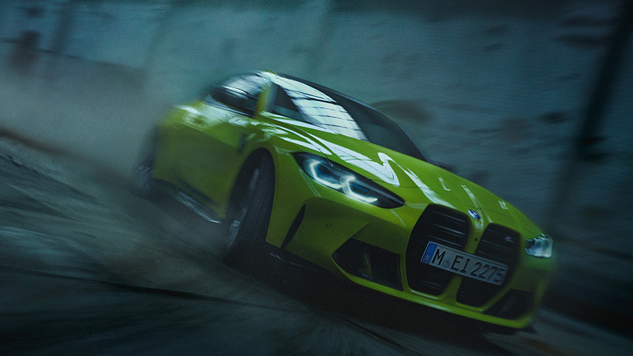 BMW M440i xDrive Coupé Arctic Race Blue metallic G22 2020 Dreiviertel-Frontansicht