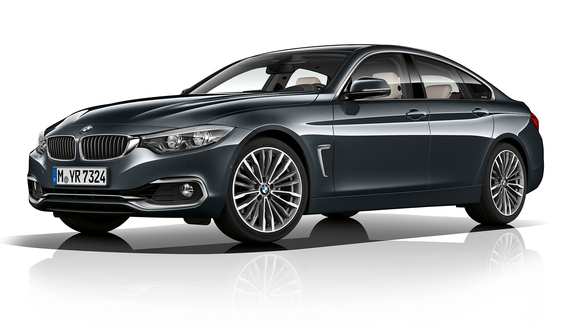 BMW 4er Gran Coupé, Modell Luxury Dreiviertel Frontschuss F36 BMW 4er Gran Coupé, Modell Luxury Dreiviertel Frontschuss F36