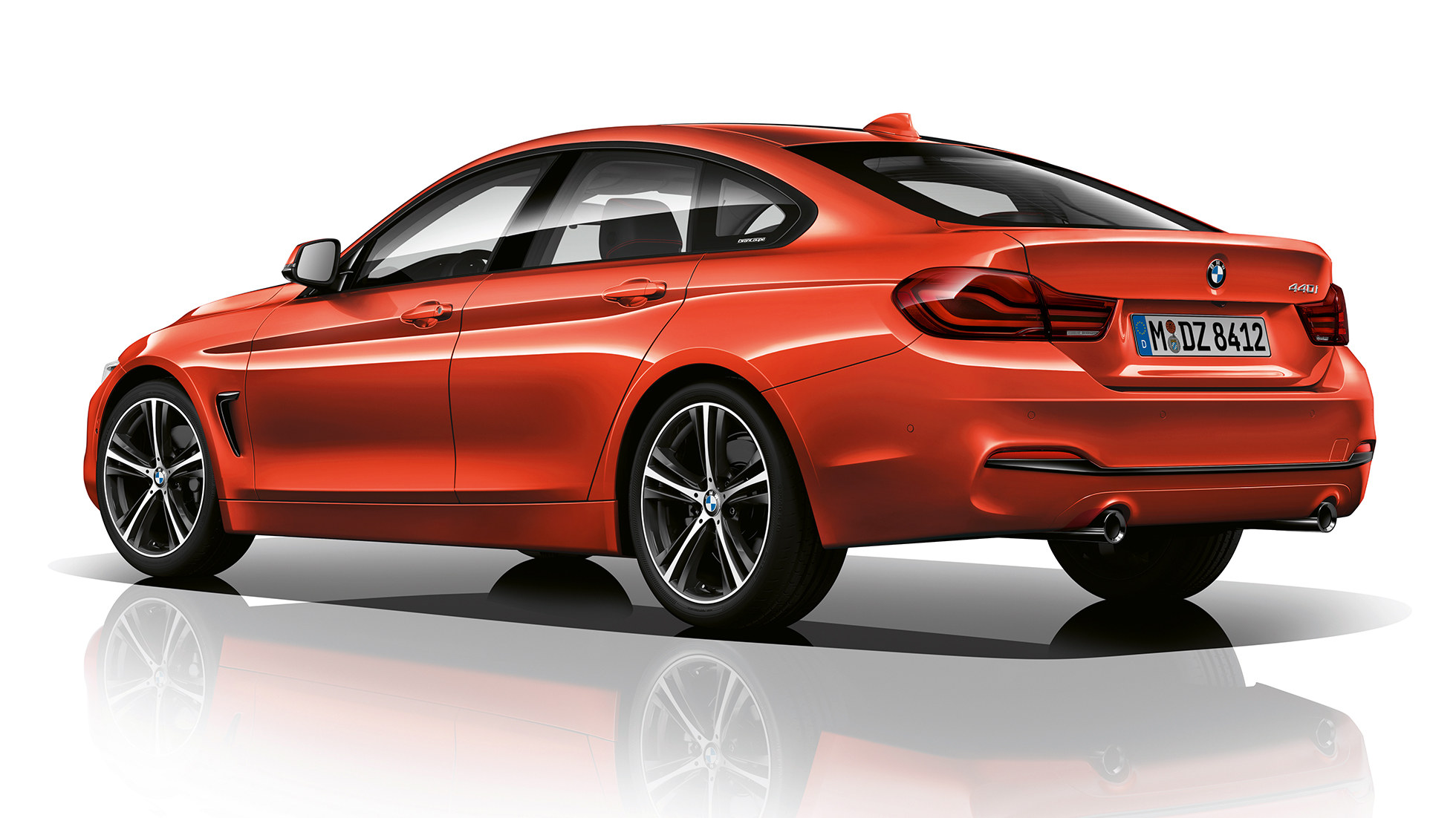 BMW 4er Gran Coupé, Modell Sport Dreiviertel Heckschuss F36 BMW 4er Gran Coupé, Modell Sport Dreiviertel Heckschuss F36