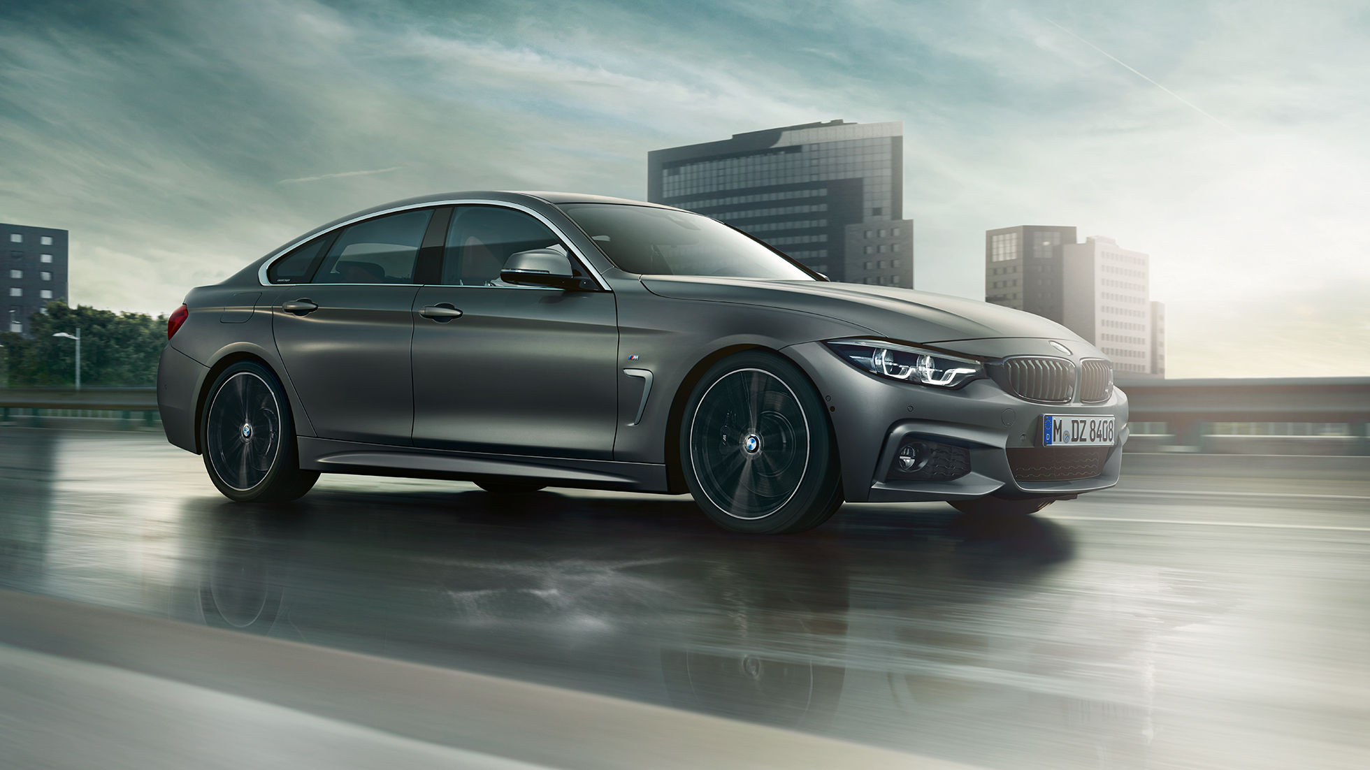 BMW 4er Gran Coupé, seitlicher Fahrschuss BMW 4er Gran Coupé, seitlicher Fahrschuss