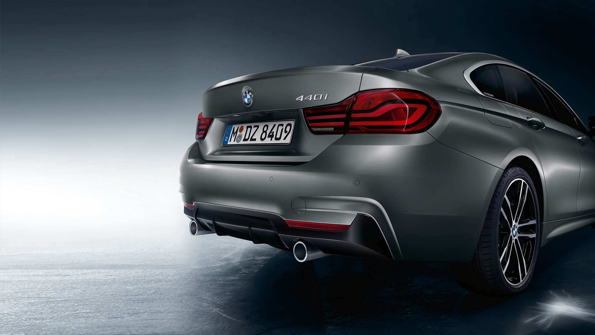 BMW 4er Gran Coupé, Modellname am Heck BMW 4er Gran Coupé, Modellname am Heck