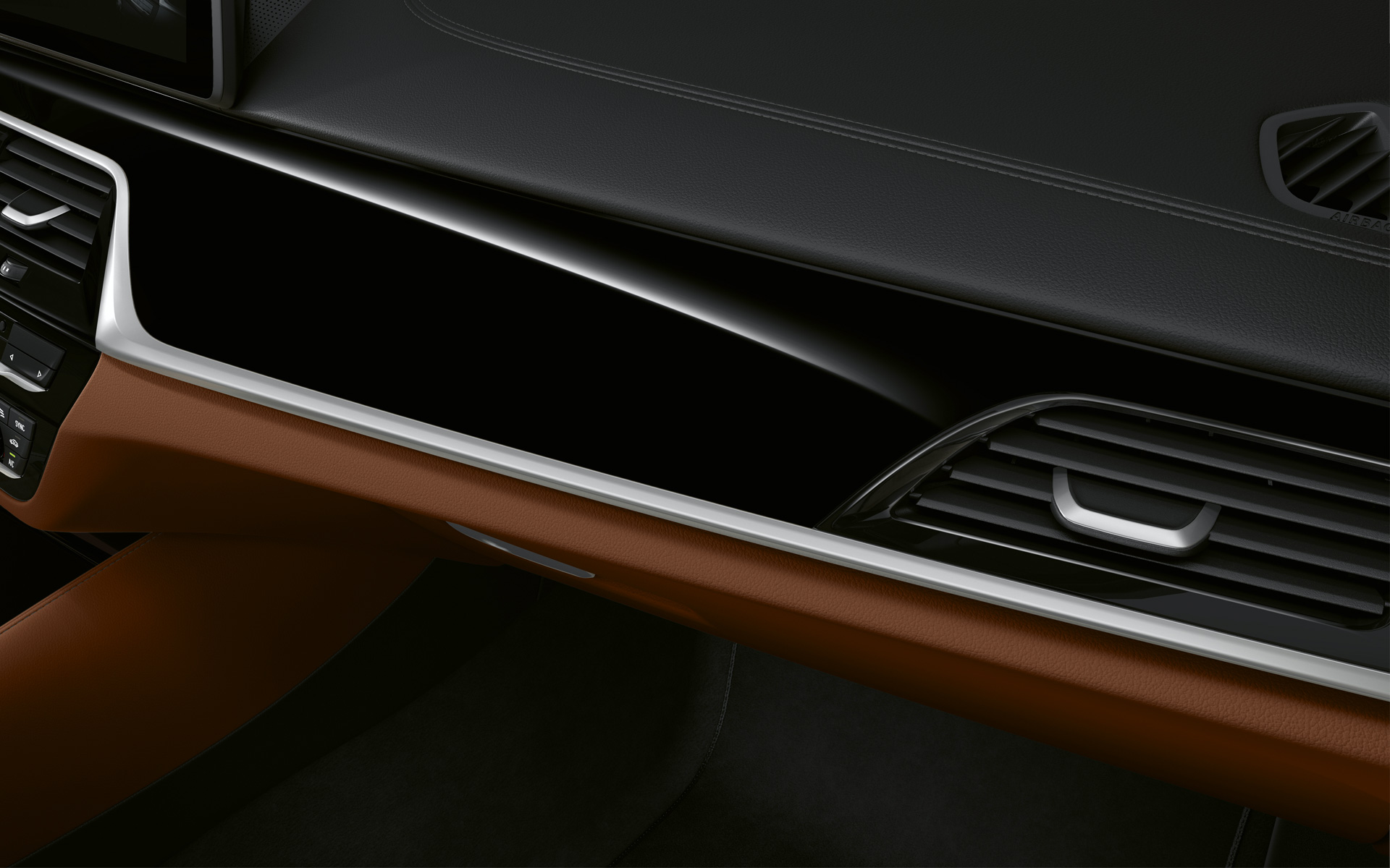 BMW 5er Limousine G30 LCI Cockpit im Detail BMW Individual Interieurleisten Pianolack schwarz BMW 5er Limousine G30 Facelift 2020 Cockpit im Detail BMW Individual Interieurleisten Pianolack schwarz
