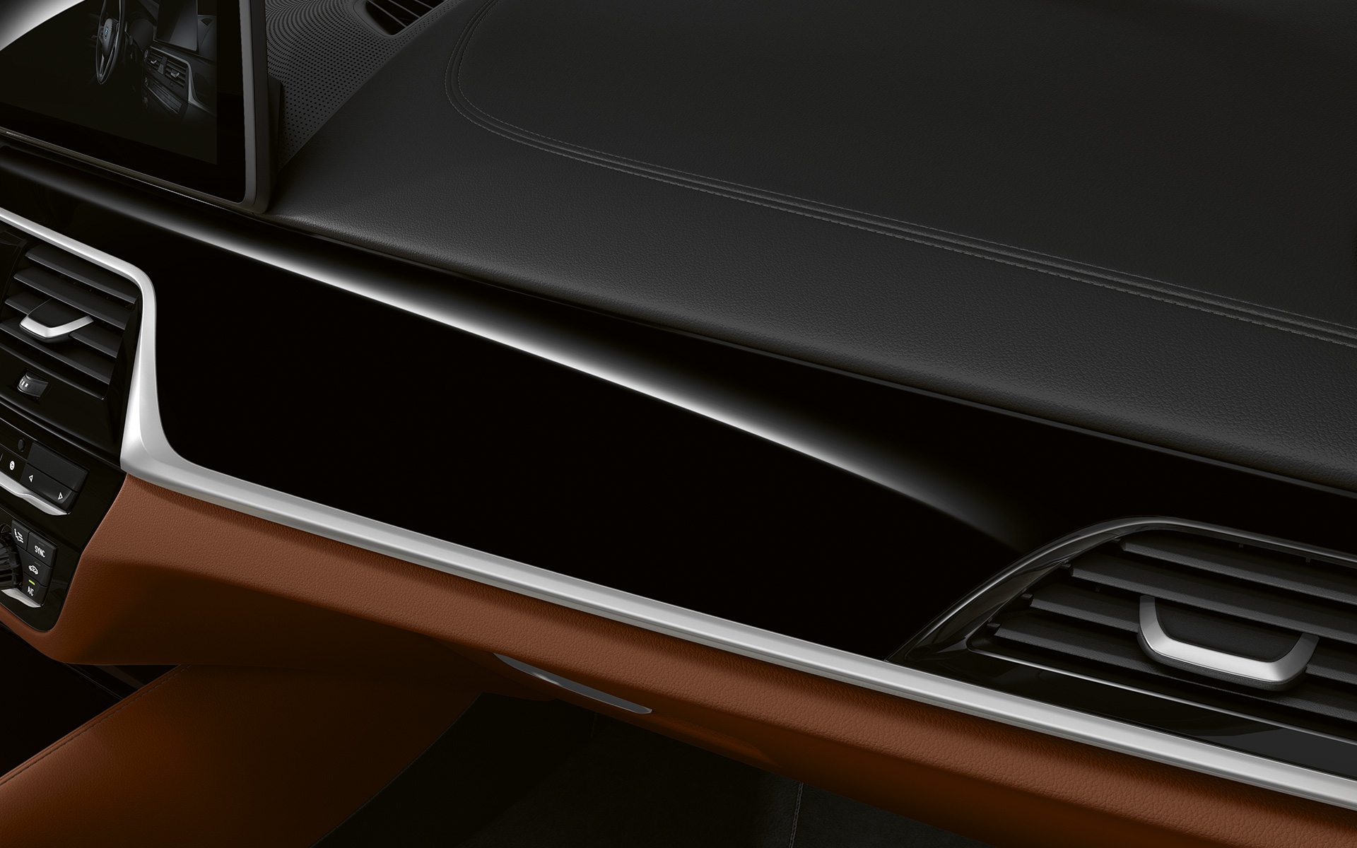 BMW 5er Touring G31 LCI Cockpit im Detail BMW Individual Interieurleisten Pianolack schwarz BMW 5er Touring G31 Facelift 2020 Cockpit im Detail BMW Individual Interieurleisten Pianolack schwarz