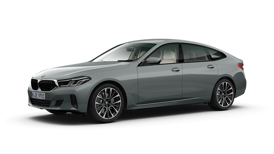 BMW Série 6 Gran Turismo (G32) vue de trois quarts avant à l'arrêt