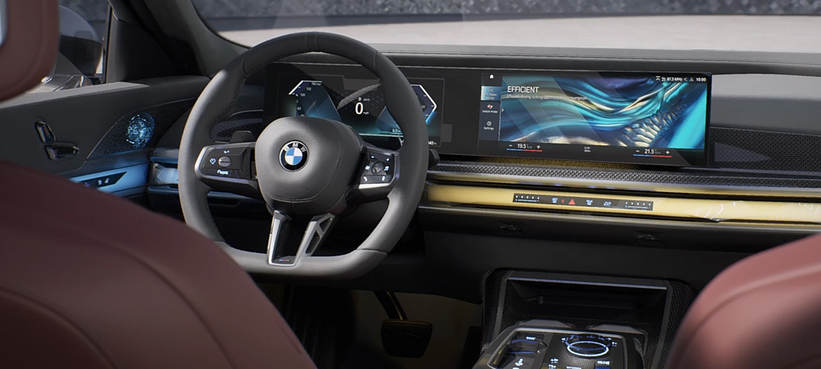 Design intérieur BMW Série 7 Berline G70 ICE 740i kit M Sport BMW Série 7 Berline G70 ICE 740i kit M Sport design intérieur