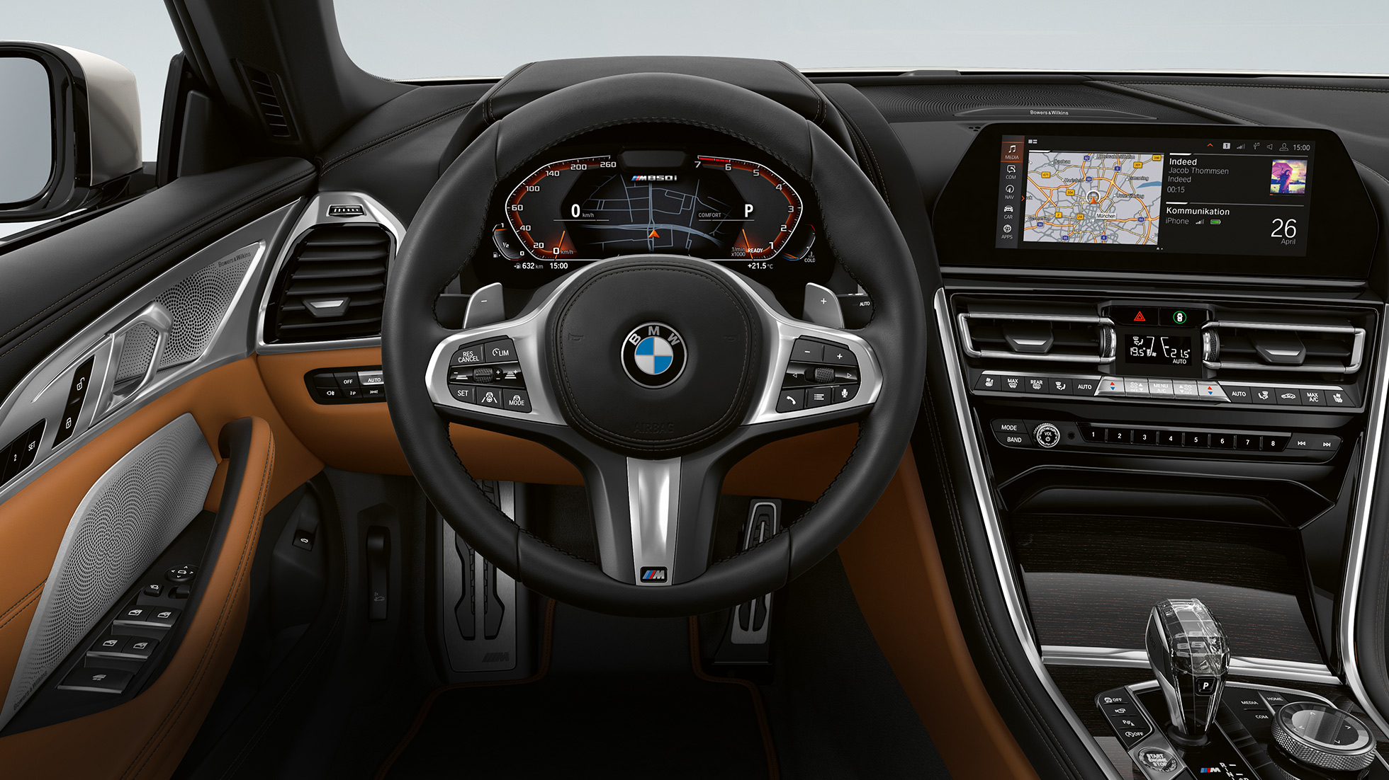 BMW M850i xDrive, M Lederlenkrad mit Schaltwippen und Multifunktion G14. BMW M850i xDrive, M Lederlenkrad mit Schaltwippen und Multifunktion G14.