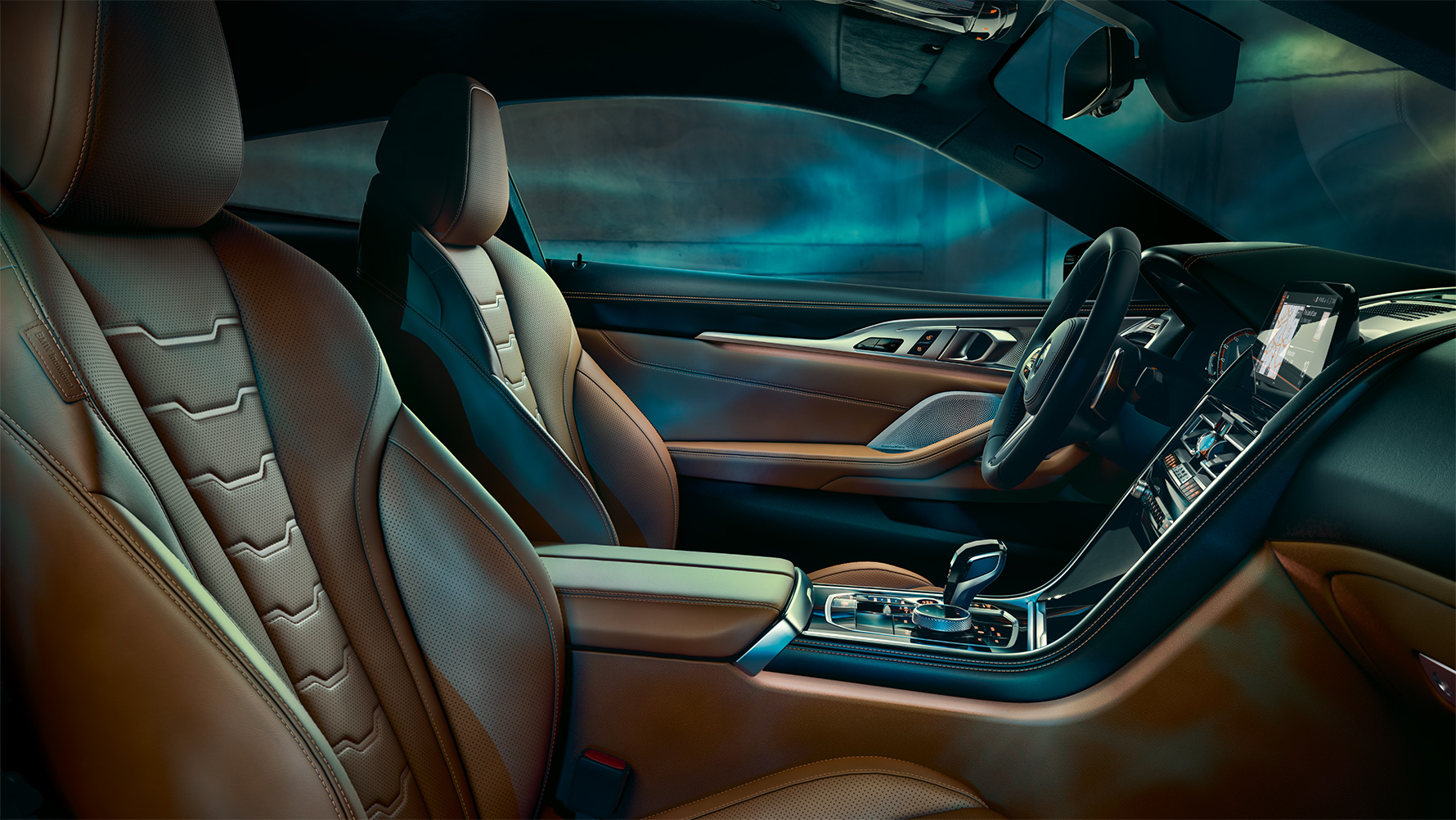 Das Interieur des BMW 8er Coupé mit BMW Individual Ausstattung Das Interieur des BMW 8er Coupé mit BMW Individual Ausstattung.