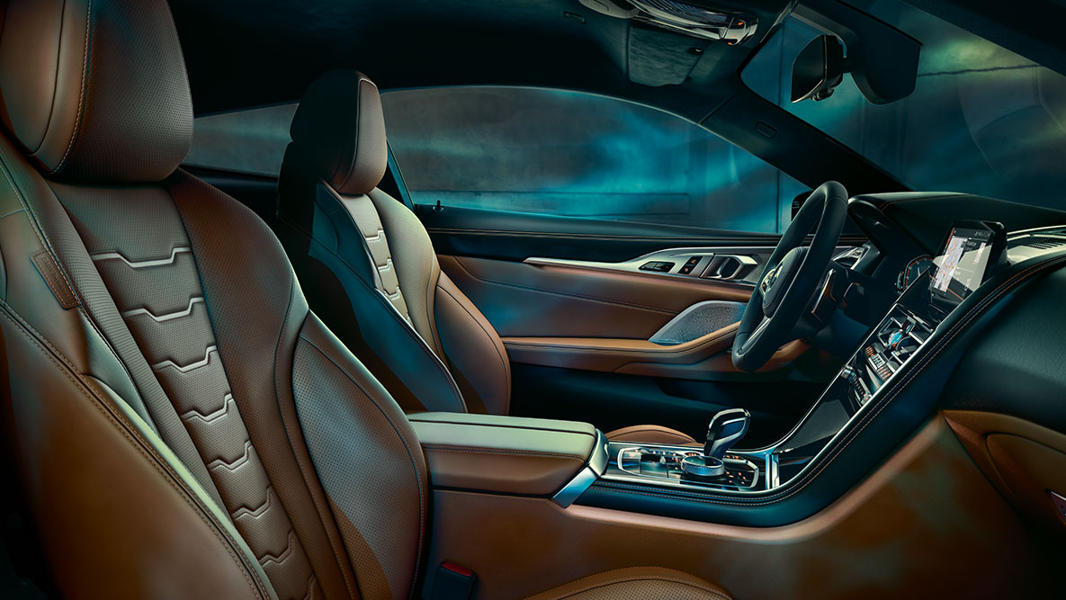 Das Interieur des BMW 8er Coupé. Das Interieur des BMW 8er Coupé mit BMW Individual Ausstattung.
